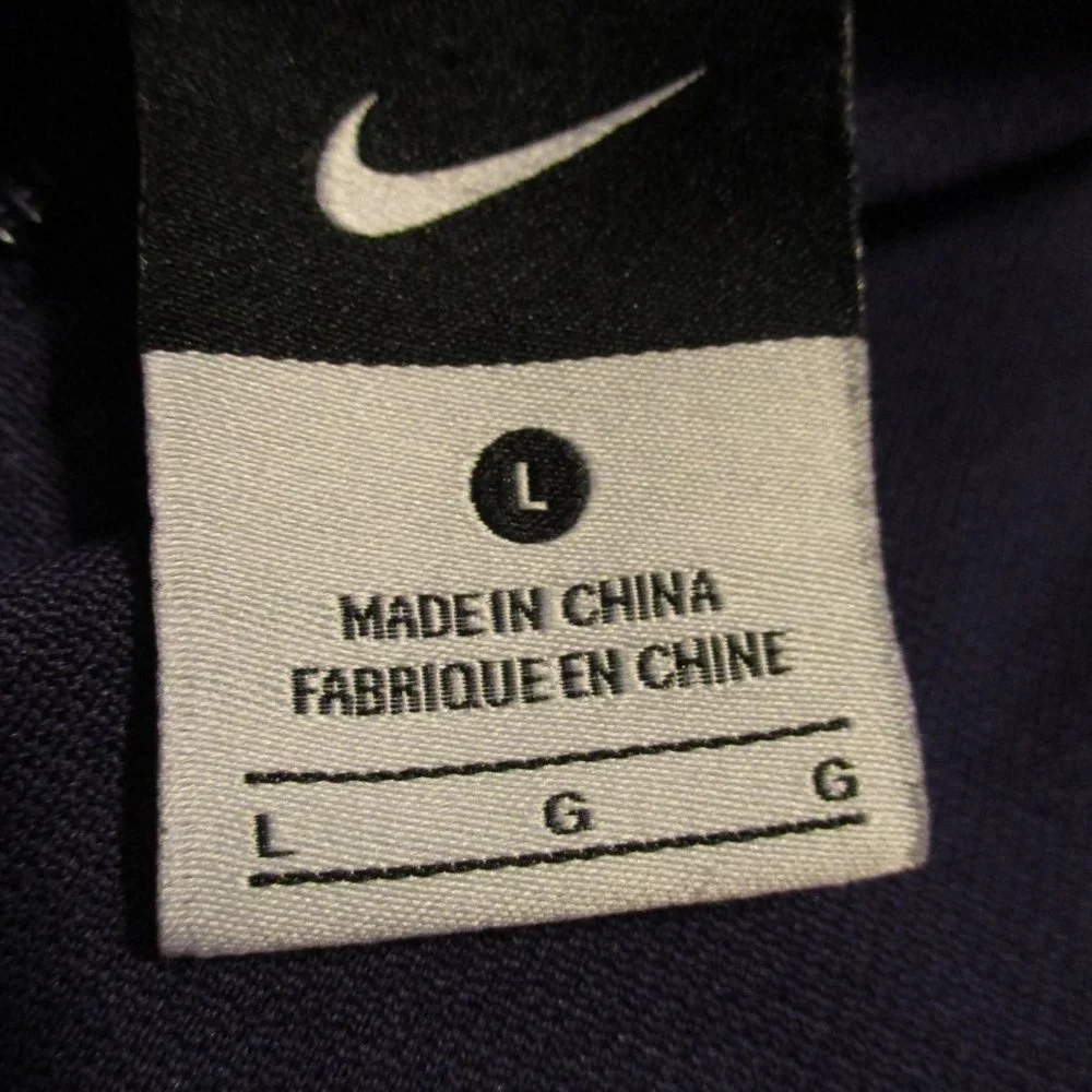 Nike Hoodie Woman Large Blue White Outdoor Summer Night Swoosh Pullover Hoodie